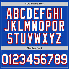 Load image into Gallery viewer, Custom Thunder Blue White-Red Authentic Baseball Jersey