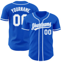 Load image into Gallery viewer, Custom Thunder Blue White-Light Blue Authentic Baseball Jersey