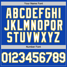 Load image into Gallery viewer, Custom Thunder Blue White-Yellow Authentic Baseball Jersey