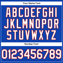 Load image into Gallery viewer, Custom Thunder Blue White-Red Performance T-Shirt