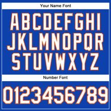 Load image into Gallery viewer, Custom Thunder Blue White-Orange Performance T-Shirt