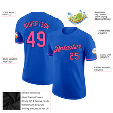 Load image into Gallery viewer, Custom Thunder Blue Pink-Black Performance T-Shirt