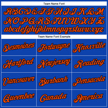 Load image into Gallery viewer, Custom Thunder Blue Orange-Black Performance T-Shirt