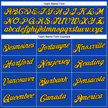 Load image into Gallery viewer, Custom Thunder Blue Yellow-Black Performance T-Shirt