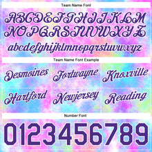 Load image into Gallery viewer, Custom Tie Dye Purple-White 3D Watercolor Gradient Authentic Basketball Shorts