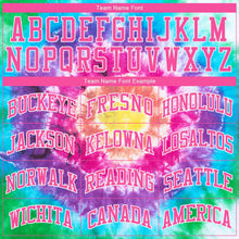 Load image into Gallery viewer, Custom Tie Dye Pink-White 3D Authentic Baseball Jersey