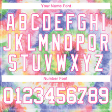 Load image into Gallery viewer, Custom Tie Dye White-Pink 3D Authentic Baseball Jersey