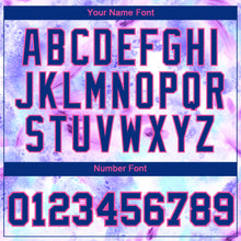 Load image into Gallery viewer, Custom Tie Dye Royal-Pink 3D Performance T-Shirt