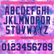 Load image into Gallery viewer, Custom Tie Dye Royal-Pink 3D Performance T-Shirt