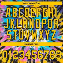 Load image into Gallery viewer, Custom Tie Dye Gold-Black 3D Performance T-Shirt