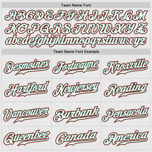 Load image into Gallery viewer, Custom White Kelly Green-Red Authentic Two Tone Baseball Jersey