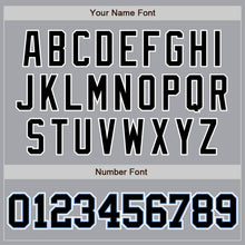 Load image into Gallery viewer, Custom Gray Black-Light Blue Authentic Two Tone Baseball Jersey