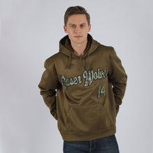 Load image into Gallery viewer, Custom Stitched Olive Camo-Black Sports Pullover Sweatshirt Salute To Service Hoodie