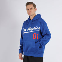 Load image into Gallery viewer, Custom Stitched Royal White-Red Sports Pullover Sweatshirt Hoodie