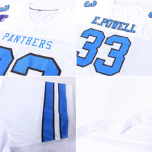 Load image into Gallery viewer, Custom White Royal-Black Mesh Authentic Football Jersey