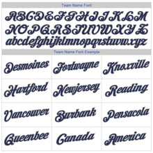 Load image into Gallery viewer, Custom White Blue-Navy Authentic Throwback Basketball Jersey