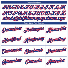 Load image into Gallery viewer, Custom White Royal-Red Authentic Throwback Basketball Jersey