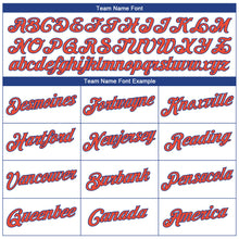 Load image into Gallery viewer, Custom White Orange-Royal Authentic Throwback Basketball Jersey