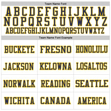 Load image into Gallery viewer, Custom White Navy-Light Blue Mesh Authentic Throwback Football Jersey