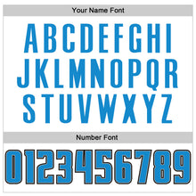 Load image into Gallery viewer, Custom White Black Pinstripe Blue-Gray Authentic Basketball Jersey