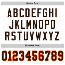 Load image into Gallery viewer, Custom White Brown-Orange Mesh Authentic Football Jersey