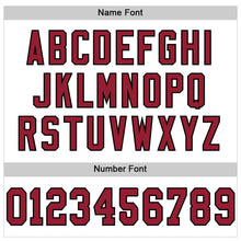 Load image into Gallery viewer, Custom White Cardinal-Black Mesh Authentic Football Jersey