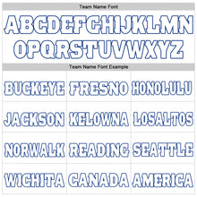 Load image into Gallery viewer, Custom White White-Royal Mesh Authentic Football Jersey