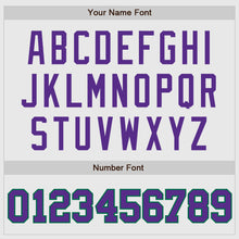 Load image into Gallery viewer, Custom White Kelly Green Pinstripe Purple-Pink Authentic Baseball Jersey