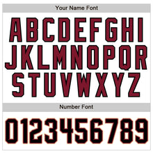 Load image into Gallery viewer, Custom White Black-Crimson Authentic Sleeveless Baseball Jersey