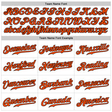 Load image into Gallery viewer, Custom White Orange-Black Authentic Sleeveless Baseball Jersey