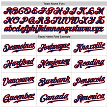 Load image into Gallery viewer, Custom White Navy-Red Authentic Sleeveless Baseball Jersey