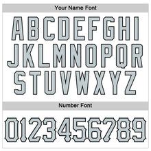 Load image into Gallery viewer, Custom White Silver-Black Authentic Sleeveless Baseball Jersey