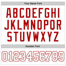 Load image into Gallery viewer, Custom White White-Red Authentic Sleeveless Baseball Jersey