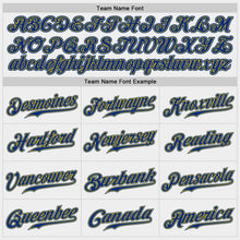 Load image into Gallery viewer, Custom White Royal-Gold Authentic Baseball Jersey