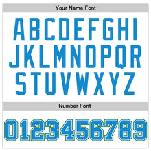 Load image into Gallery viewer, Custom White Blue-Kelly Green Authentic Throwback Basketball Jersey