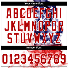 Load image into Gallery viewer, Custom White Red-Purple 3D American Flag Performance T-Shirt