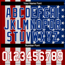 Load image into Gallery viewer, Custom White White-Red 3D American Flag Performance T-Shirt