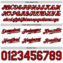 Load image into Gallery viewer, Custom White Red-Black Rainbow Colored Heart For Pride Month Love Is Love LGBT Authentic Baseball Jersey