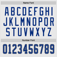 Load image into Gallery viewer, Custom White Royal-Black Hockey Jersey