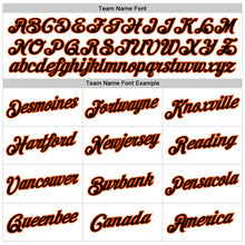 Load image into Gallery viewer, Custom White Black-Orange Performance T-Shirt