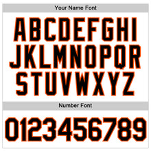Load image into Gallery viewer, Custom White Black-Orange Performance T-Shirt