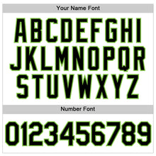 Load image into Gallery viewer, Custom White Black-Neon Green Performance T-Shirt