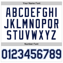 Load image into Gallery viewer, Custom White Navy-Powder Blue Performance T-Shirt