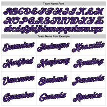 Load image into Gallery viewer, Custom White Purple-Black Performance T-Shirt