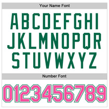 Load image into Gallery viewer, Custom White Pink-Kelly Green Performance T-Shirt