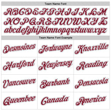 Load image into Gallery viewer, Custom White Crimson-Gray Performance T-Shirt