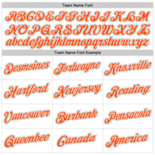 Load image into Gallery viewer, Custom White Orange-Gray Performance T-Shirt