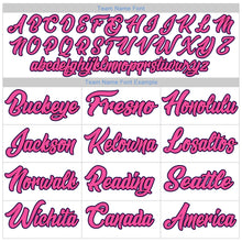 Load image into Gallery viewer, Custom White Purple Black-Pink Performance T-Shirt