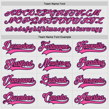 Load image into Gallery viewer, Custom White Purple Black-Pink Hockey Jersey