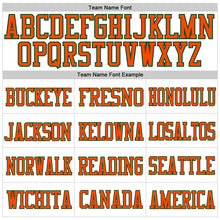 Load image into Gallery viewer, Custom White Green-Orange Mesh Authentic Football Jersey